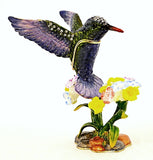 Hummingbird Trinket Box. Very Detailed with Austrian Crystals