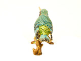 Hummingbird on Branch Trinket Box with Colorful Enamel & Austrian Crystals