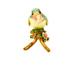 Hummingbird on Branch Trinket Box with Colorful Enamel & Austrian Crystals