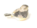 Sitting Sparrow Trinket Box. Very Detailed Enamel with Austrian Crystals