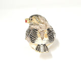 Sitting Sparrow Trinket Box. Very Detailed Enamel with Austrian Crystals