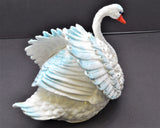 Big Swan Trinket Box. Hand Detailed with Austrian Crystals
