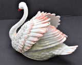 Big Swan Trinket Box. Hand Detailed with Austrian Crystals