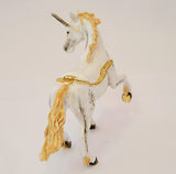 Bejeweled Big Unicorn Trinket Box with Austrian Crystals & White Enamel