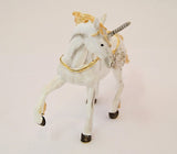 Bejeweled Big Unicorn Trinket Box with Austrian Crystals & White Enamel