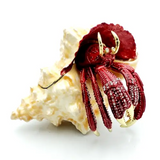 Big Hermit Crab Trinket Box. Hand Crafted with Austrian Crystals Enamel