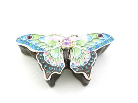 Butterfly Jeweled Trinket Box