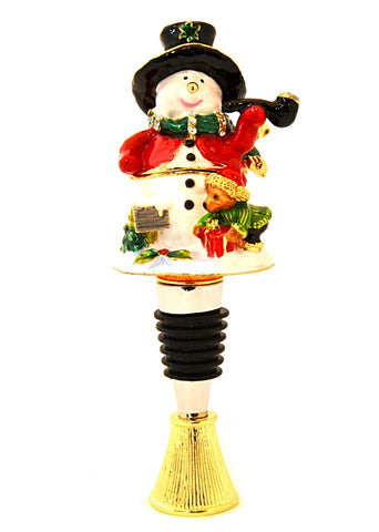 Snowman Box Wine Bottle Stopper