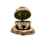 Soccer Ball Trinket Box with Austrian Crystals