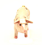Standing Pig Trinket Box Made with Austrian Crystals