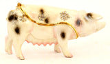 Standing Pig Trinket Box Made with Austrian Crystals