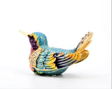Bejeweled Small Humming Bird Trinket Box with Colorful Enamel & Austrian Crystals