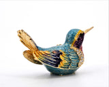 Bejeweled Small Humming Bird Trinket Box with Colorful Enamel & Austrian Crystals