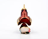 Bejeweled Small Humming Bird Trinket Box with Colorful Enamel & Austrian Crystals