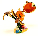 Turtle Family Trinket Box Made with Austrian Crystals