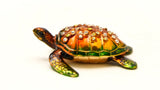 Small Ocean Turtle Trinket Box Made with Austrian Crystals