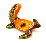 Small Ocean Turtle Trinket Box Made with Austrian Crystals
