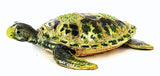 Sandy Turtle Trinket Box. Green Enamel with Austrian Crystals
