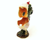 Farmhouse Rooster Trinket Box with Hand Set Austrian Crystals