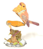 Bejeweled Robin Bird Trinket Box Handmade with Austrian Crystals