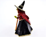 Jeweled Witch with Broom Trinket Box Hand Detailed with Austrian Crystals
