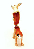 Mini Chihuahua Dog Trinket Box Made with Austrian Crystals