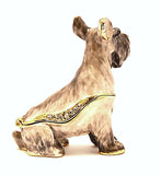 Schnauzer Dog Trinket Box Handmade with Austrian Crystals