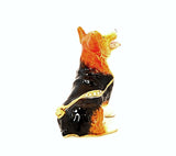 Corgi Dog Trinket Box. Hand Painted Enamel with Austrian Crystals