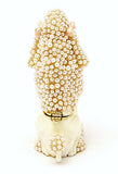 Poodle Delight Trinket Box. Hand Set Faux Pearls