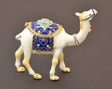 Small Nativity Camel Trinket Box Made with Austrian Crystals