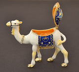 Small Nativity Camel Trinket Box Made with Austrian Crystals