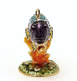 Clown Fish on Coral Branch Trinket Box. Hand Set Austrian Crystals