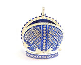 All Jeweled  Crown Trinket Box Handmade with Austrian Crystals & Enamel