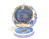 All Jeweled  Crown Trinket Box Handmade with Austrian Crystals & Enamel