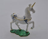 Magical Bejeweled Unicorn Trinket Box with Austrian Crystals & Enamel
