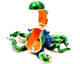 Octopus Trinket Box. Very Detailed with Austrian Crystals & Enamel