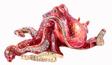 Octopus Trinket Box. Very Detailed with Austrian Crystals & Enamel