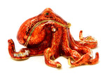 Octopus Trinket Box. Very Detailed with Austrian Crystals & Enamel