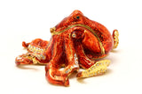 Octopus Trinket Box. Very Detailed with Austrian Crystals & Enamel