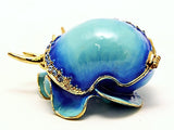 Snail Trinket Box. Beautifully Made with Austrian Crystals & Enamel