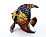 Tropical Fish Trinket Box with Colorful Enamel with Austrian Crystals