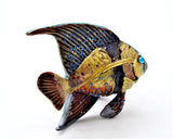 Tropical Fish Trinket Box with Colorful Enamel with Austrian Crystals