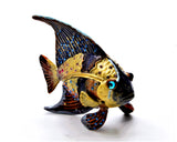 Tropical Fish Trinket Box with Colorful Enamel with Austrian Crystals