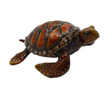 Jeweled Sea Turtle Trinket Box. Hand Crafted with Austrian Crystals & Enamel