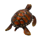 Jeweled Sea Turtle Trinket Box. Hand Crafted with Austrian Crystals & Enamel