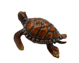 Jeweled Sea Turtle Trinket Box. Hand Crafted with Austrian Crystals & Enamel