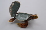 Jeweled Sea Turtle Trinket Box. Hand Crafted with Austrian Crystals & Enamel
