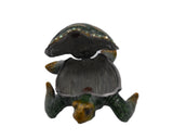Jeweled Sea Turtle Trinket Box. Hand Crafted with Austrian Crystals & Enamel