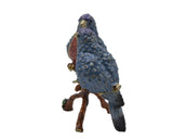 Bejeweled Lovebirds on Branch Trinket Box. Hand Painted Enamel & Austrian Crystals