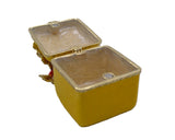 Jeweled Floral Trinket Box. Hand Crafted Square Shape with Enamel & Austrian Crystals